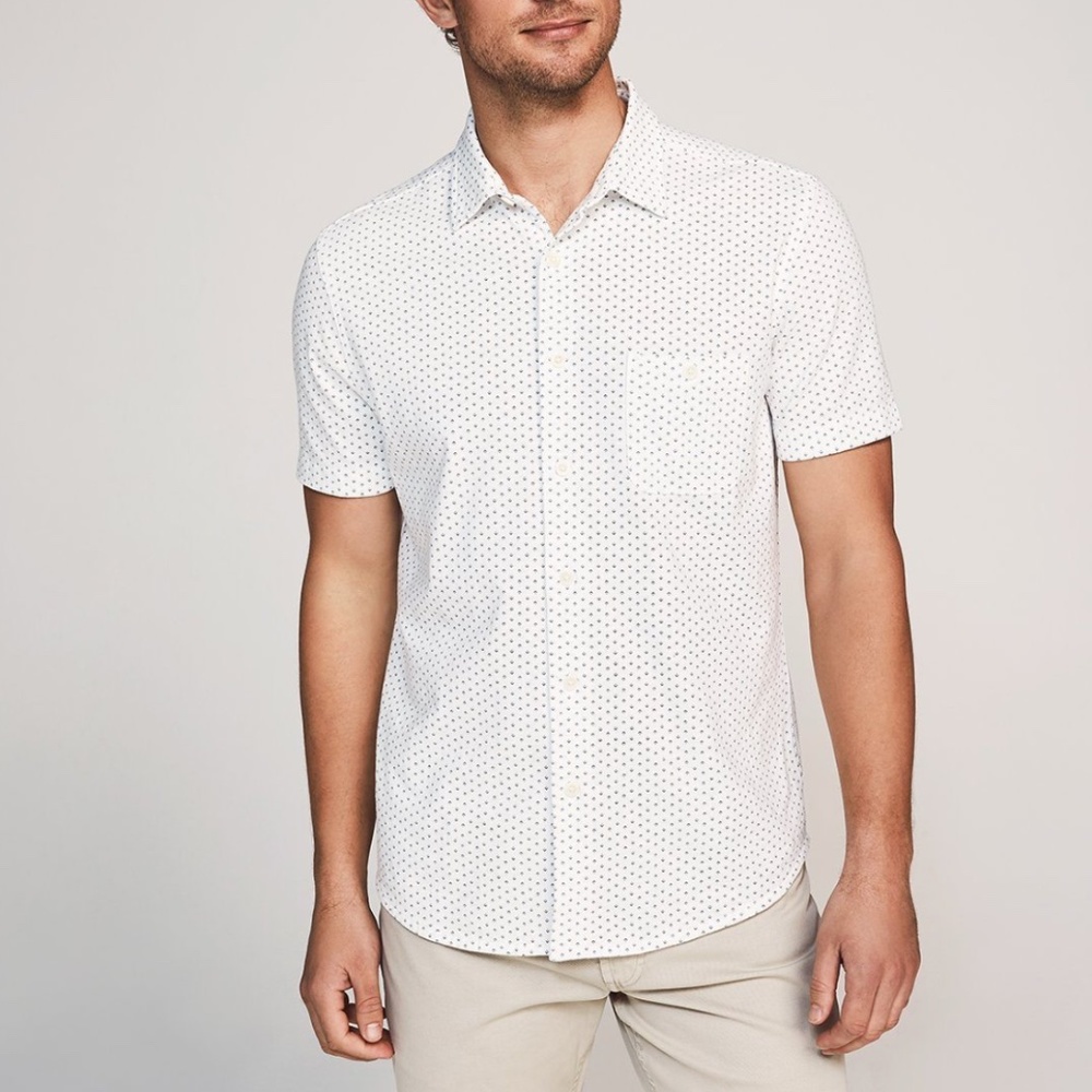 Faherty Short-Sleeve Coast Shirt Size Medium